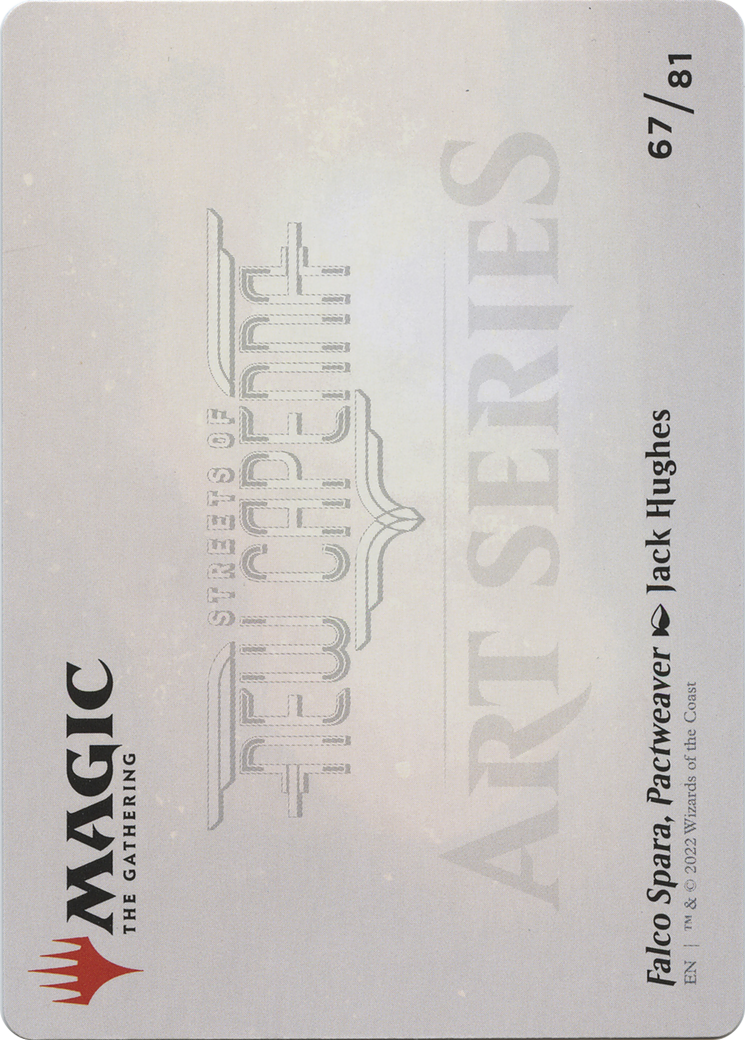 Falco Spara, Pactweaver // Falco Spara, Pactweaver (ASNC-067) - common (Borderless) - Foil