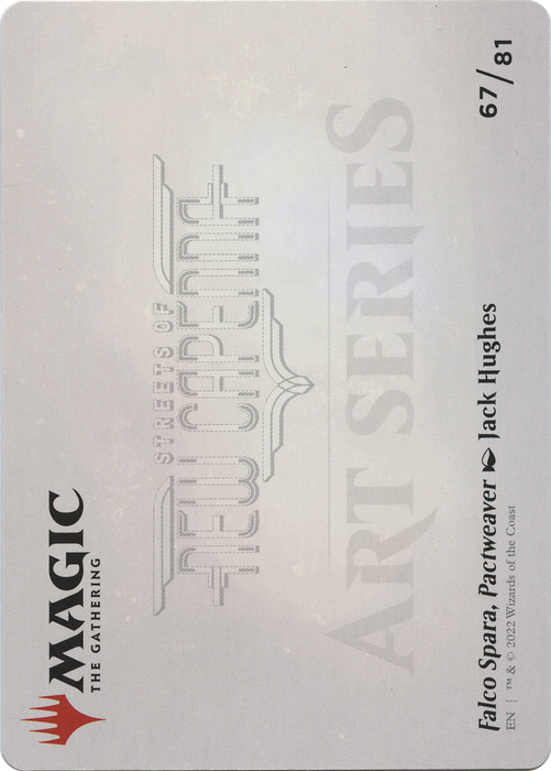 Falco Spara, Pactweaver // Falco Spara, Pactweaver (ASNC-067) - common (Borderless) - Foil