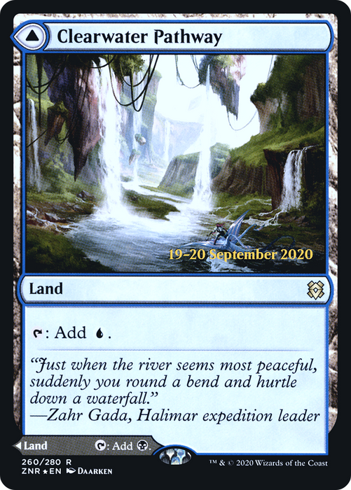 Clearwater Pathway // Murkwater Pathway (PRE-260S) - rare - Foil