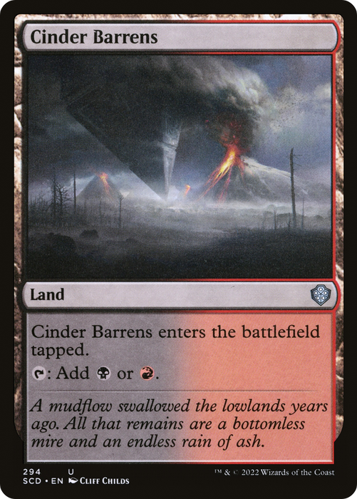 Cinder Barrens (SCD-294) - uncommon