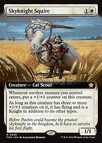 Skyknight Squire (FDN-448) - rare: (Extended Art) - Foil