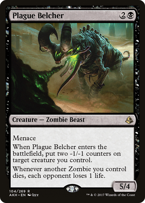 Plague Belcher (AKH-104) - rare - Foil