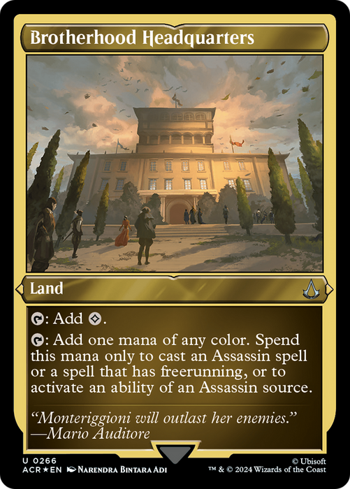 Brotherhood Headquarters (ACR-266) - uncommon - Etched Foil