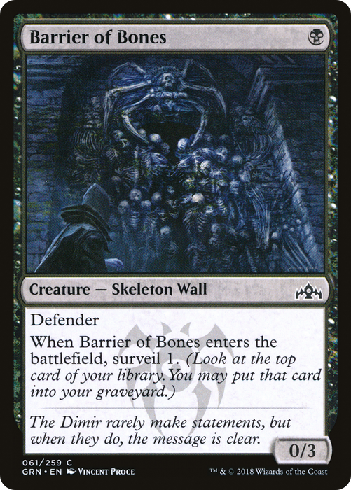 Barrier of Bones (GRN-061) - common - Foil