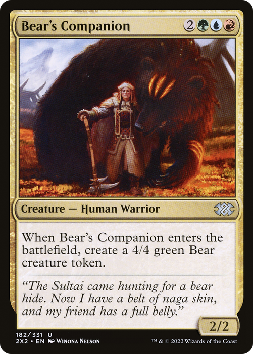 Bear's Companion (2X2-182) - uncommon