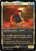 Hargilde, Kindly Runechanter (SLD-342) - rare / Dustin, Gadget Genius - Foil