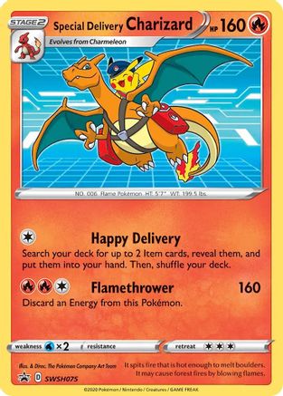 Special Delivery Charizard (SWSH075) - SSSPC  - Promo - Holofoil