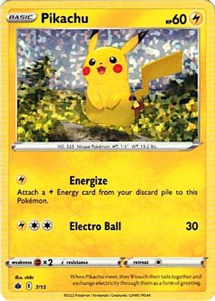 Pikachu FRANÇAIS (007/15) - PM2  - Promo - Holofoil