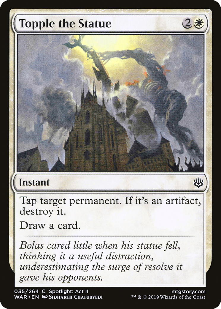 Topple the Statue (WAR-035) - common - Foil