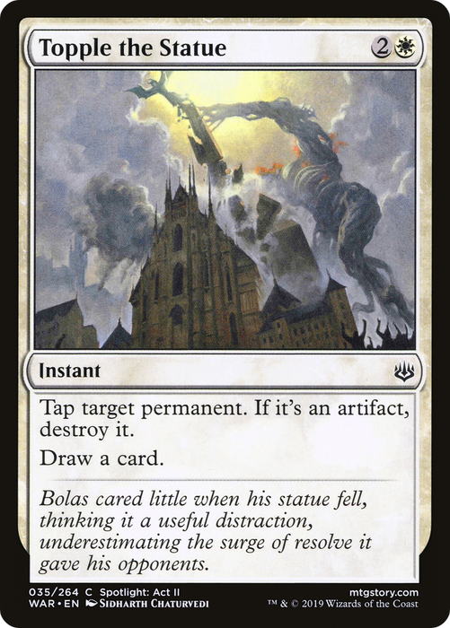 Topple the Statue (WAR-035) - common - Foil