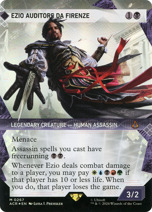 Ezio Auditore da Firenze (ACR-267) - mythic: (Showcase) (Borderless) - Foil