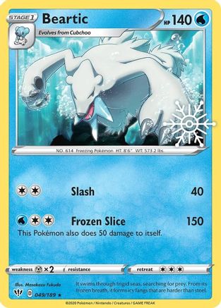Beartic (049/189) - MCP  - Promo - Holofoil