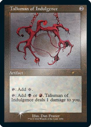 Talisman of Indulgence (Retro Frame) (Foil Etched) (SLD-1054) - rare - Foil