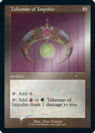 Talisman of Impulse (Retro Frame) (Foil Etched) (SLD-1055) - rare - Foil