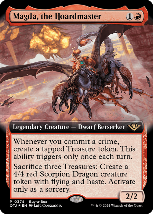 Magda, the Hoardmaster (BABP-374) - rare: (Extended Art) - Foil