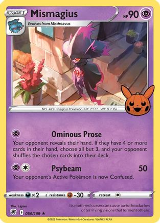 Mismagius (059/189) - TOTBB  - Promo - Holofoil
