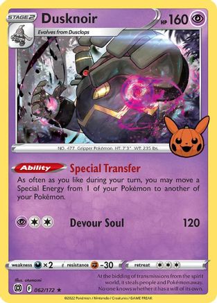 Dusknoir (062/172) - TOTBB  - Promo - Holofoil