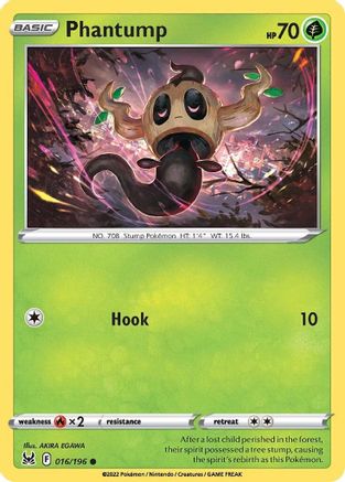 Phantump (016/196) - SLO  - Common - Reverse Holofoil