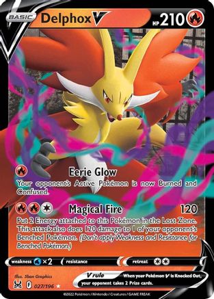 Delphox V (027/196) - SLO  - Ultra Rare - Holofoil
