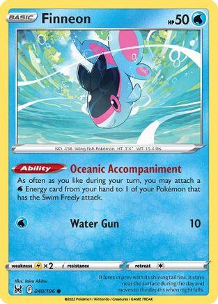 Finneon (040/196) - SLO  - Common - Reverse Holofoil