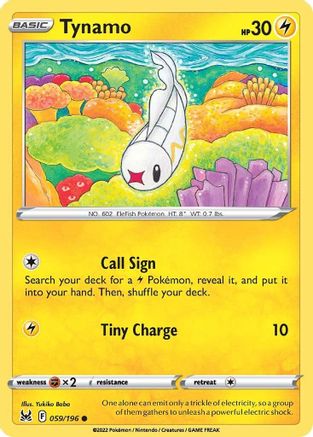 Tynamo (059/196) - SLO  - Common - Reverse Holofoil