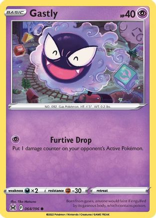 Gastly (064/196) - SLO  - Common - Reverse Holofoil