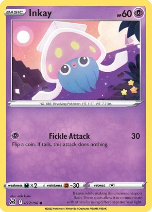 Inkay (077) (077/196) - SLO  - Common - Reverse Holofoil