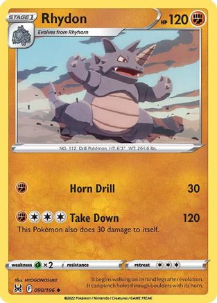 Rhydon (090/196) - SLO  - Uncommon