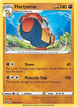 Hariyama (098/196) - SLO  - Uncommon