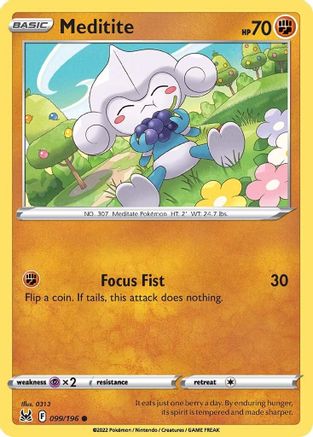 Meditite (099/196) - SLO  - Common - Reverse Holofoil
