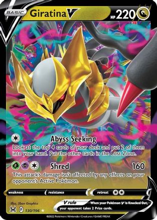 Giratina V (130/196) - SLO  - Ultra Rare - Holofoil
