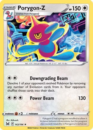 Porygon-Z (142/196) - SLO  - Rare - Reverse Holofoil