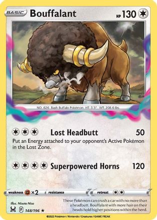 Bouffalant (148/196) - SLO  - Rare - Reverse Holofoil