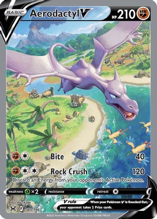 Aerodactyl V (Alternate Full Art) (180/196) - SLO  - Ultra Rare - Holofoil