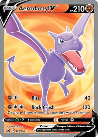 Aerodactyl V (Full Art) (179/196) - SLO  - Ultra Rare - Holofoil