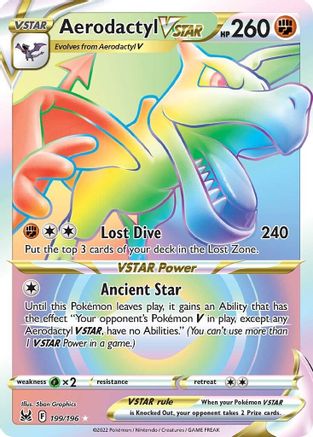Aerodactyl VSTAR (Secret) (199/196) - SLO  - Secret Rare - Holofoil