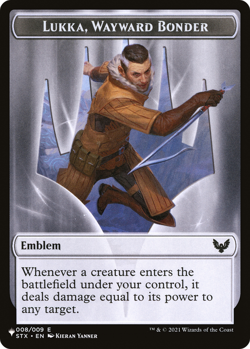 Lukka, Wayward Bonder Emblem (PLST-TSTX-8) - common