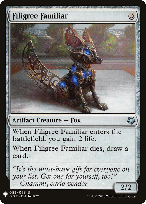 Filigree Familiar (LIST-GNT-52) - uncommon