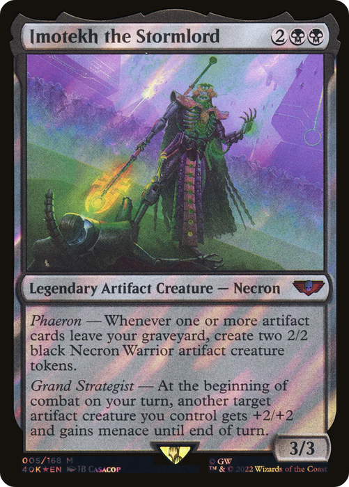 Imotekh the Stormlord (40K-005) - mythic - Foil