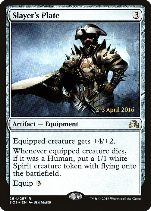 Slayer's Plate (PRE-264S) - rare - Foil