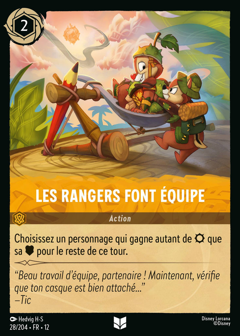 Les rangers font équipe