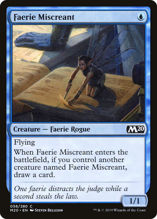 Faerie Miscreant (M20-058) - common - Foil