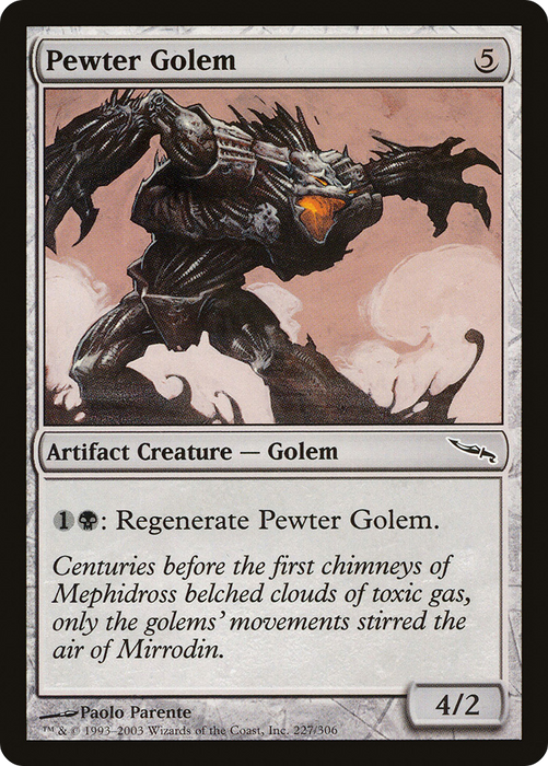 Pewter Golem (MRD-227) - common - Foil