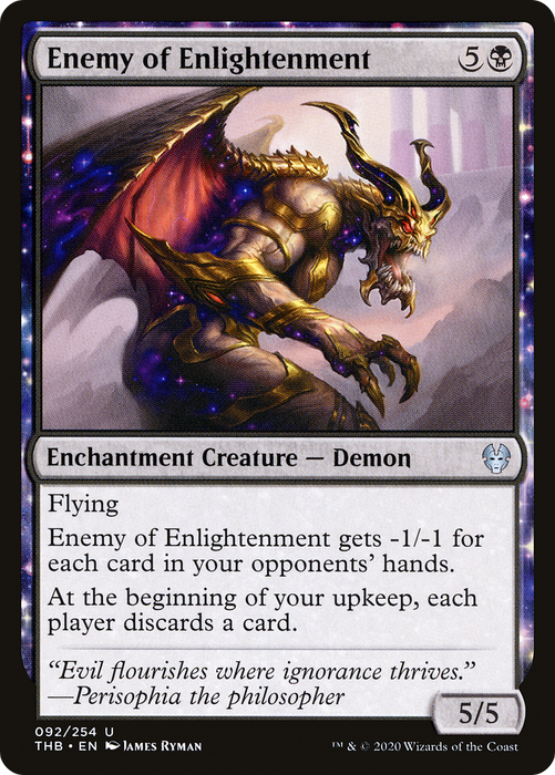 Enemy of Enlightenment (THB-092) - uncommon: (enchantment)