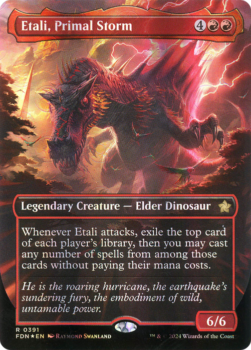 Etali, Primal Storm (FDN-391) - rare (Borderless) - Foil