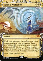 Teferi's Protection (STA-011) - mythic: (Showcase) (Borderless) - Etched Foil