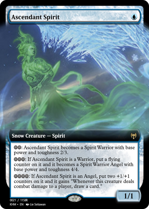 Ascendant Spirit (PRM-88242) - rare: (snow) - Foil