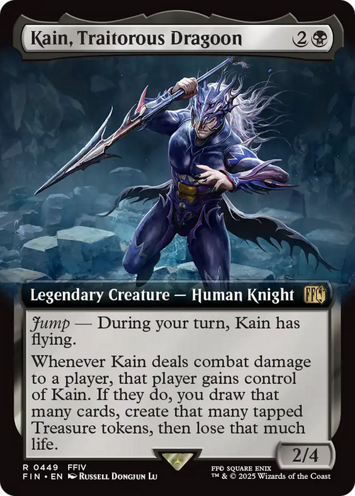 Kain, Traitorous Dragoon (Extended Art) (FIN-449) - rare - Foil