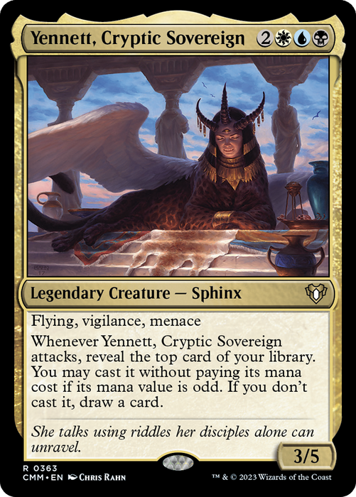 Yennett, Cryptic Sovereign (CMM-363) - rare - Foil