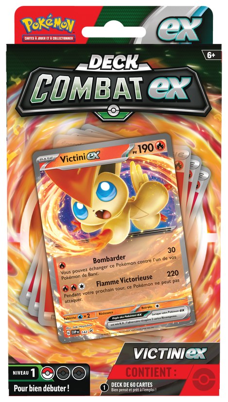 POKEMON FRENCH BATTLE DECKS VICTINI EX/MIRAIDON EX (24)